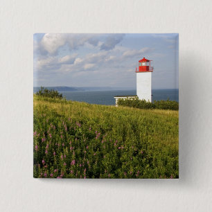 Badge Carré 5 Cm Phare à St. Martins, Nouveau-Brunswick,