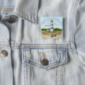 Badge Carré 5 Cm Phare de choix de vélo (En situation)