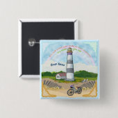 Badge Carré 5 Cm Phare de choix de vélo (Devant & derrière)