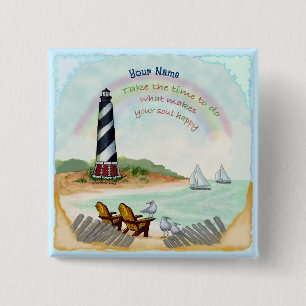 Badge Carré 5 Cm Phare Destiny