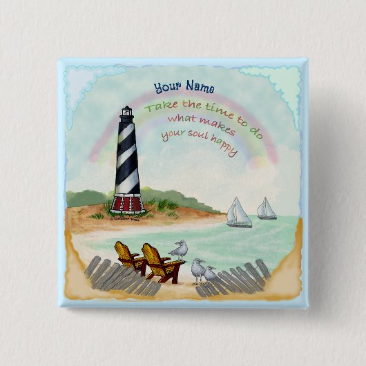 Badge Carré 5 Cm Phare Destiny (Devant)