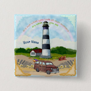 Badge Carré 5 Cm Phare Rainbow Choice