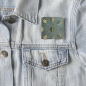 Badge Carré 5 Cm Phases de la lune (En situation)