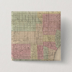 Badge Carré 5 Cm Philadelphie 2