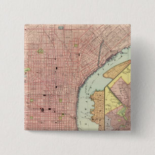 Badge Carré 5 Cm Philadelphie 5