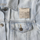 Badge Carré 5 Cm Philadelphie 6 (En situation)