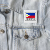 Badge Carré 5 Cm Philippin (En situation)