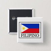 Badge Carré 5 Cm Philippin (Devant & derrière)