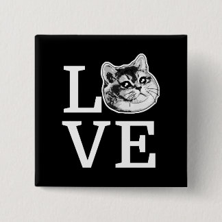 Badge Carré 5 Cm Philly Love Cat
