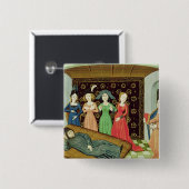 Badge Carré 5 Cm Philosophie et les Muses (Devant & derrière)