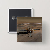 Badge Carré 5 Cm Phoenix Mars Lander 2 (Devant & derrière)