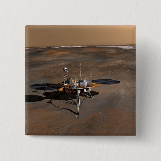 Badge Carré 5 Cm Phoenix Mars Lander 3 (Devant)