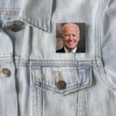 Badge Carré 5 Cm Photo de Joe Biden Portrait (En situation)