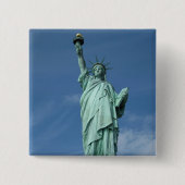 Badge Carré 5 Cm Photo Statue de la liberté (Devant)