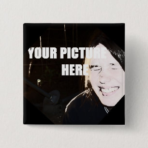 Badge Carré 5 Cm PHOTOCORNERS PIN rétro