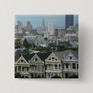 Badge Carré 5 Cm Photographe de San Francisco Postcard