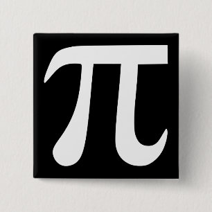 Badge Carré 5 Cm Pi