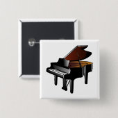 Badge Carré 5 Cm Piano (Devant & derrière)