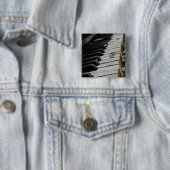 Badge Carré 5 Cm Piano cool (En situation)