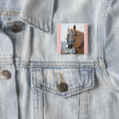 Badge Carré 5 Cm PIC de palomino (En situation)