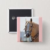 Badge Carré 5 Cm PIC de palomino (Devant & derrière)