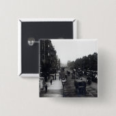 Badge Carré 5 Cm Piccadilly, Londres (Devant & derrière)