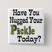 Badge Carré 5 Cm Pickle Hugger (Devant)