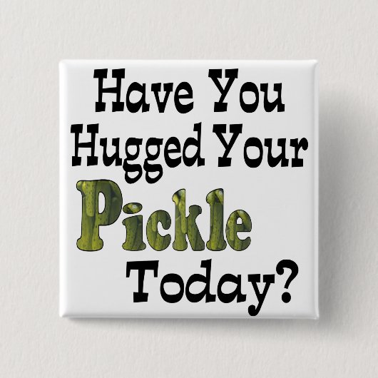Badge Carré 5 Cm Pickle Hugger (Devant)
