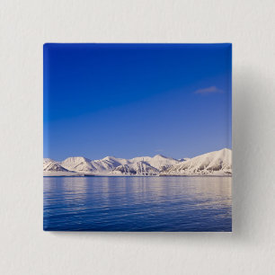 Badge Carré 5 Cm Pics enneigés Woodfjord Svalbard