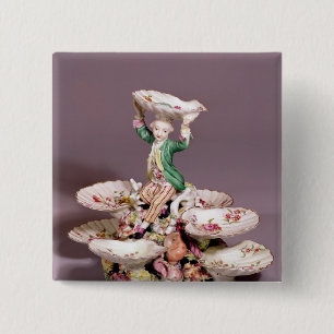 Badge Carré 5 Cm Pièce maîtresse de table de Derby, 1760-65