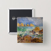 Badge Carré 5 Cm Pierre-Auguste Renoir - Marine, Guernesey (Devant & derrière)