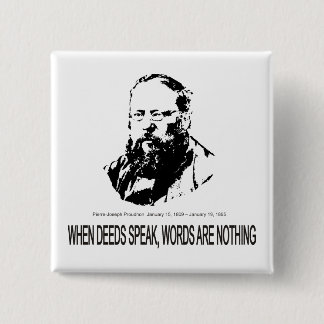 Badge Carré 5 Cm Pierre-Joseph Proudhon