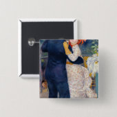 Badge Carré 5 Cm Pierre un Renoir | une danse dans le pays (Devant & derrière)