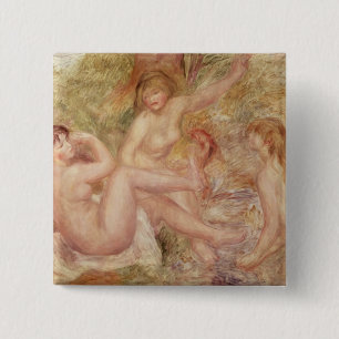 Badge Carré 5 Cm Pierre une étude de Renoir pour les grands