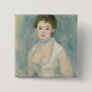 Badge Carré 5 Cm Pierre une Madame Henriot de Renoir  