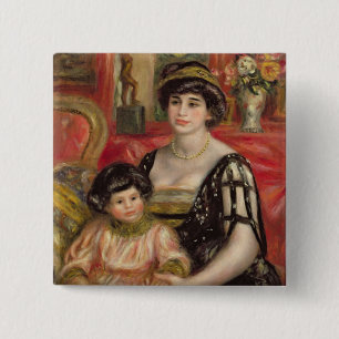 Badge Carré 5 Cm Pierre une Mme. Josse Bernheim-Jeune et fils de