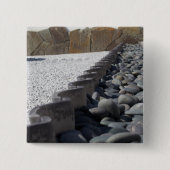 Badge Carré 5 Cm Pierres (Devant)