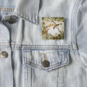 Badge Carré 5 Cm Pies-grièches Créature-Taureau-dirigées peu (En situation)