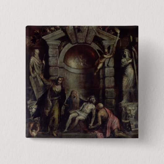 Badge Carré 5 Cm Pieta (Devant)