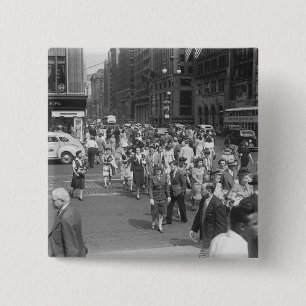 Badge Carré 5 Cm Piétons