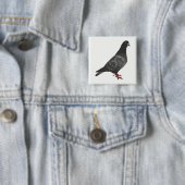 Badge Carré 5 Cm Pigeon (En situation)