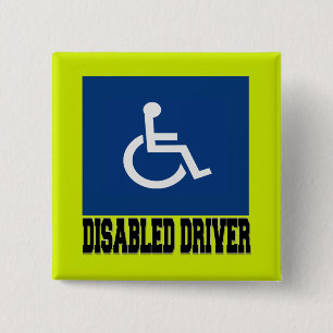 Badge Carré 5 Cm Pilote désactivé