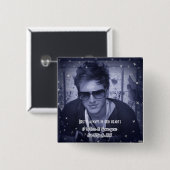 Badge Carré 5 Cm Pin (Devant & derrière)