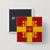 Badge Carré 5 Cm Pin Carré Byzantium (Devant & derrière)