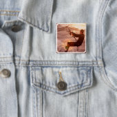 Badge Carré 5 Cm Pin carré de Kiteboard (En situation)