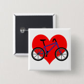 Badge Carré 5 Cm Pin de bicyclette (Devant & derrière)