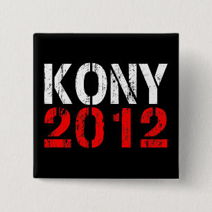 Badge Carré 5 Cm Pin de bouton de KONY 2012
