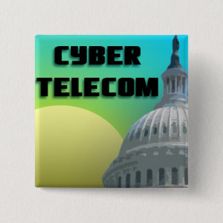 Badge Carré 5 Cm Pin de Cybertelecom
