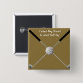 Badge Carré 5 Cm Pin de fête des pères (Devant & derrière)