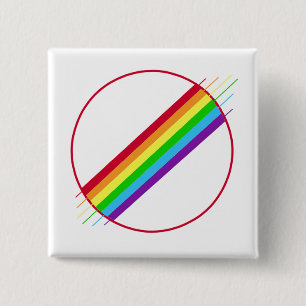 Badge Carré 5 Cm Pin de gay pride